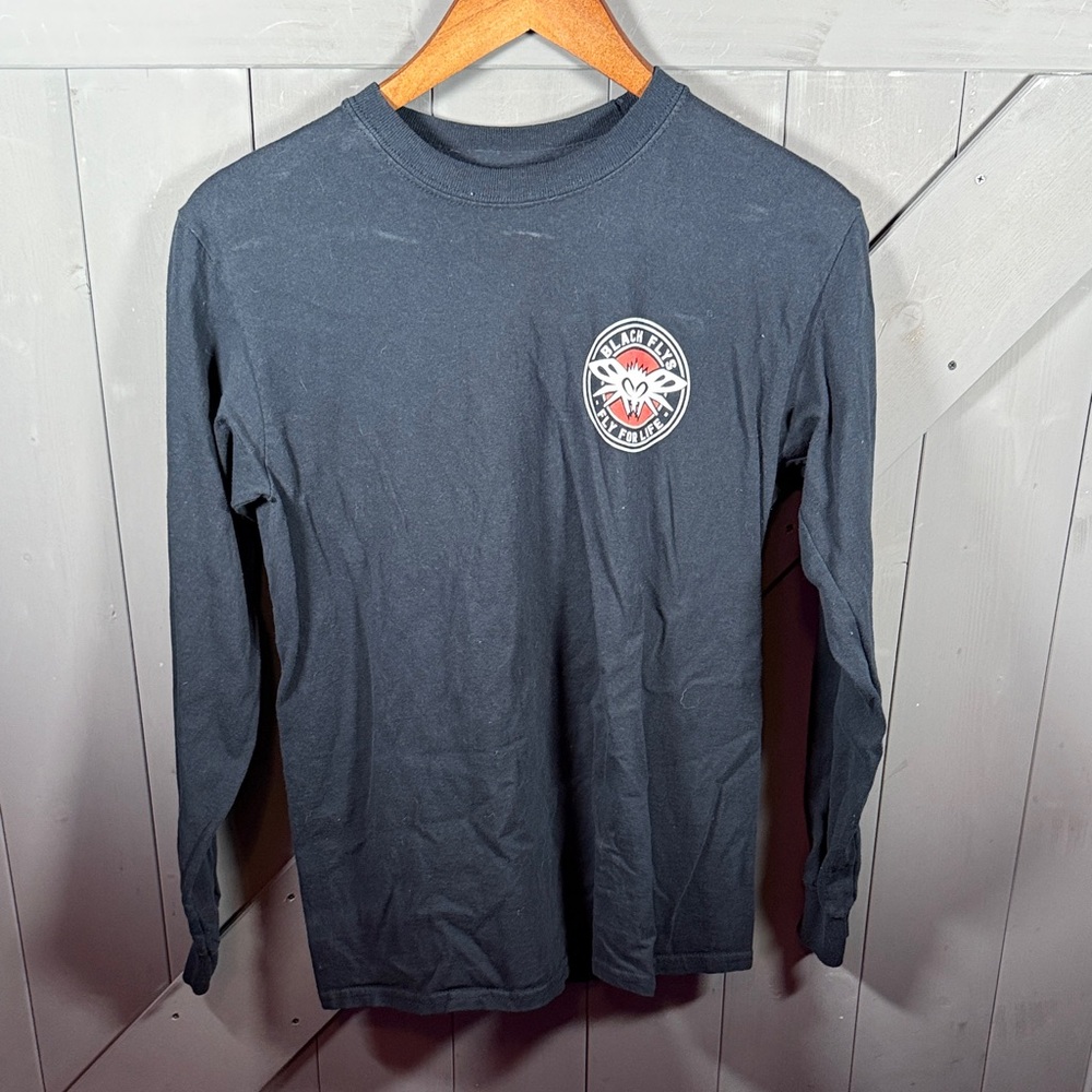 Black Flys Long Sleeve Graphic Tee
